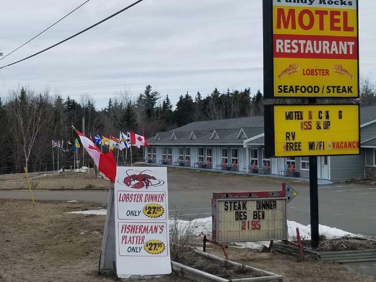 Fundy Rocks Motel Hopewell Cape Exterior foto